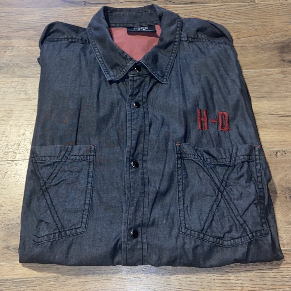 Harley Davidson short sleeve button up